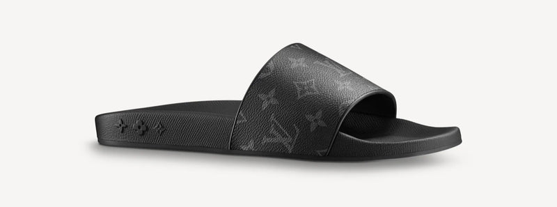 Louis Vuitton, Shoes, Louis Vuitton Mens Waterfront Mules Monogram  Eclipse Rubber Black