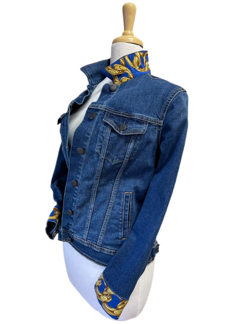 Denim Jacket C C - Navy Chain