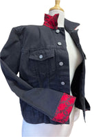 Denim Jacket C C - Red