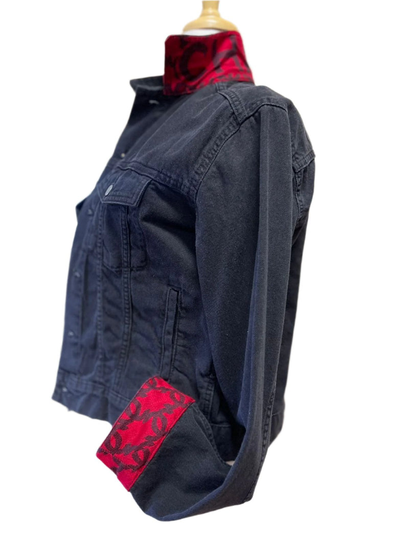 Denim Jacket C C - Red