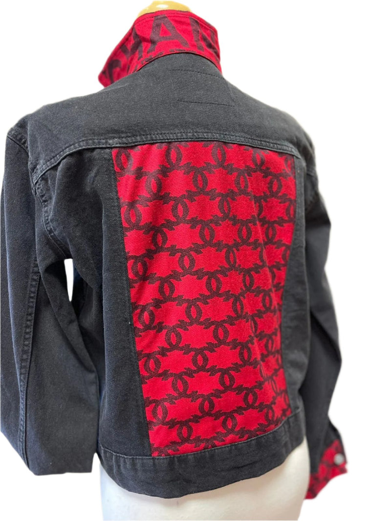 Denim Jacket C C - Red