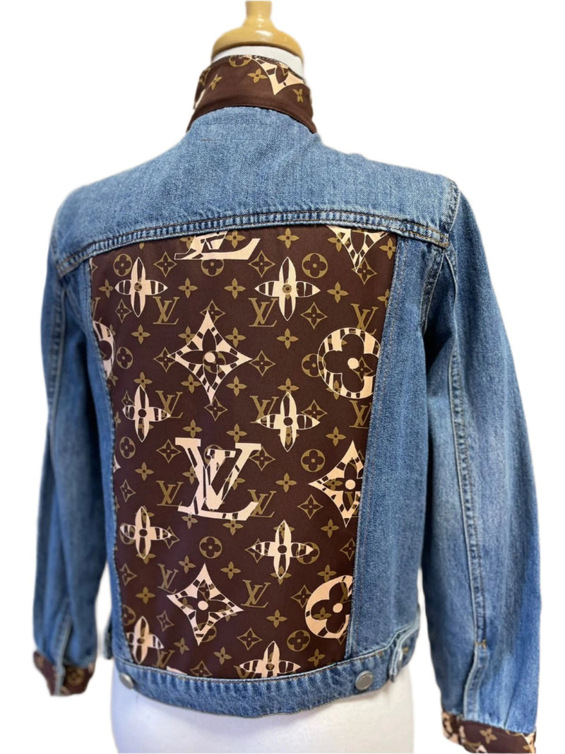 Denim Jacket L V - Brown XL Logo