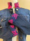 Denim Jacket L - V Hot Pinkk