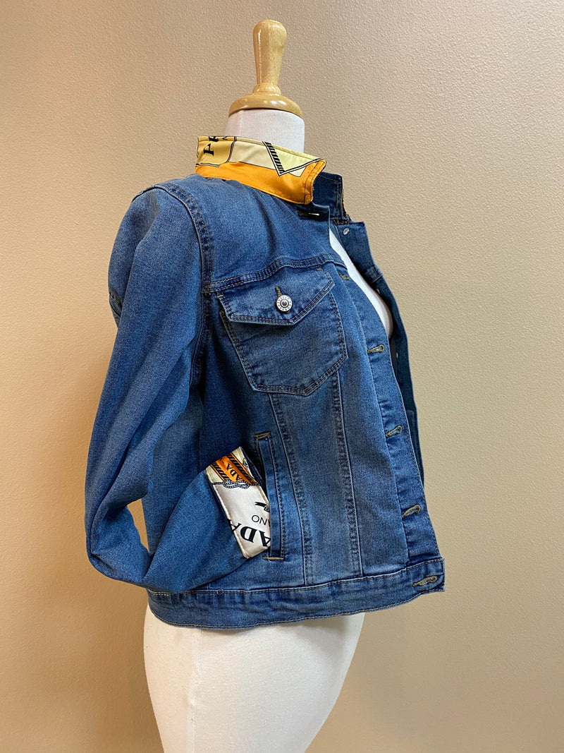 Denim Jacket P - Orange